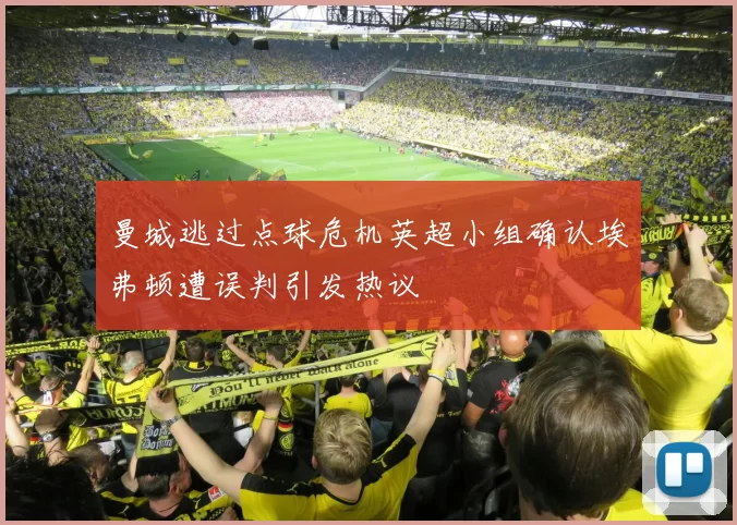 曼城逃过点球危机英超小组确认埃弗顿遭误判引发热议
